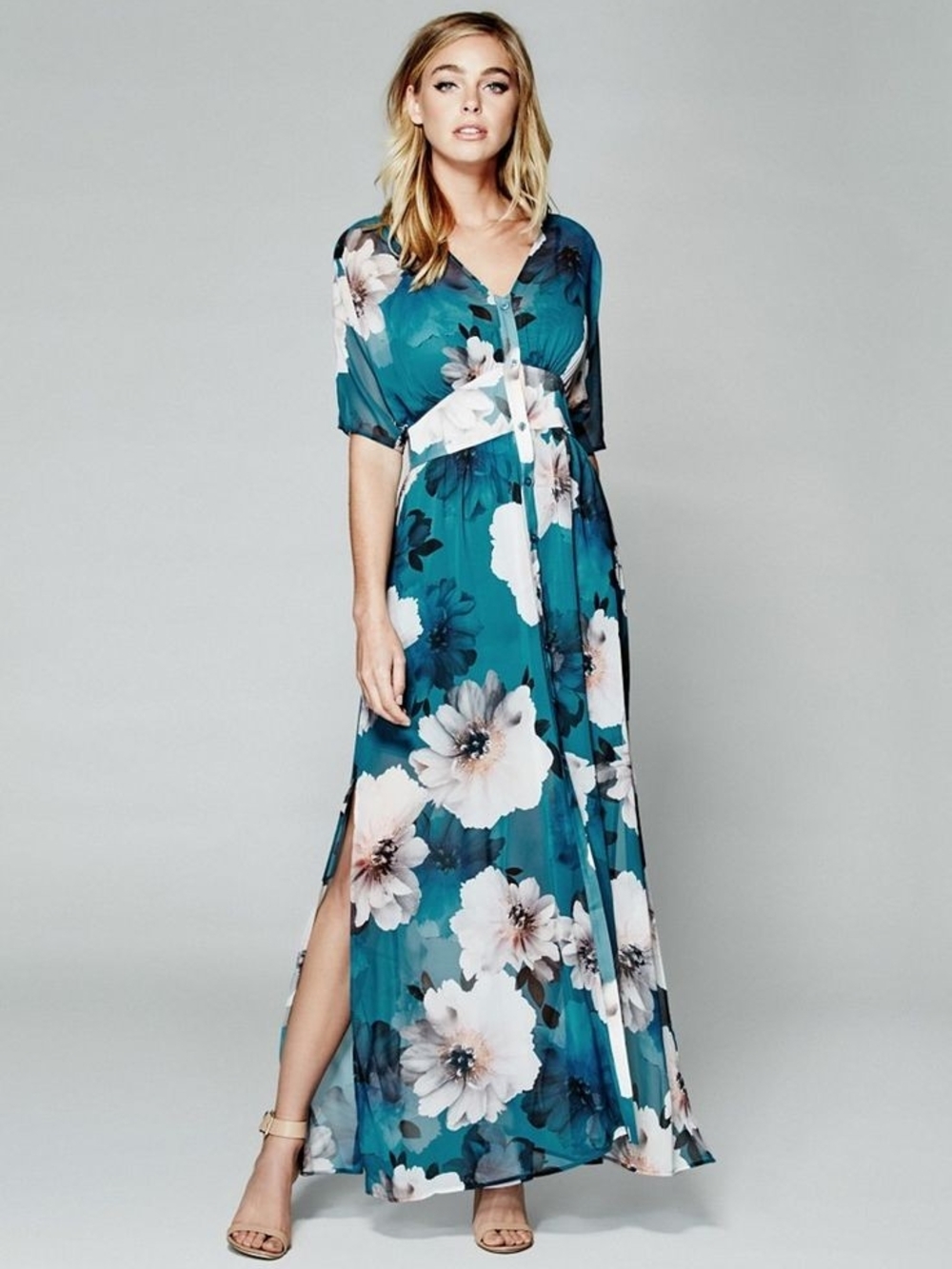 Guess by Marciano Falling Floral Maxi Dress